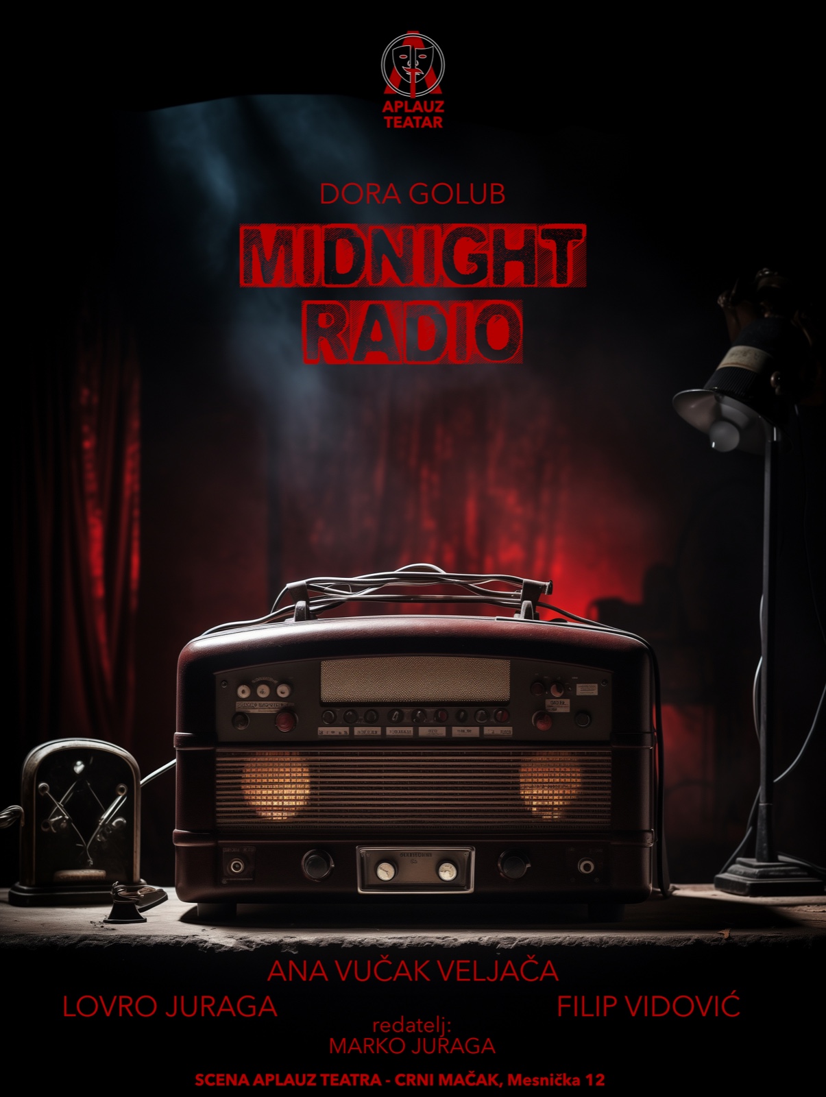 Plakat predstave Midnight Radio